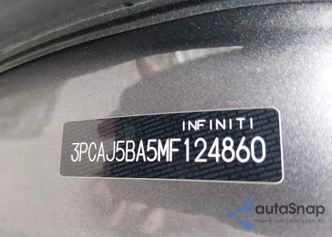 2021 Infiniti Qx50 Luxe из США, поврежденный, VIN 3PCAJ5BA5MF124860